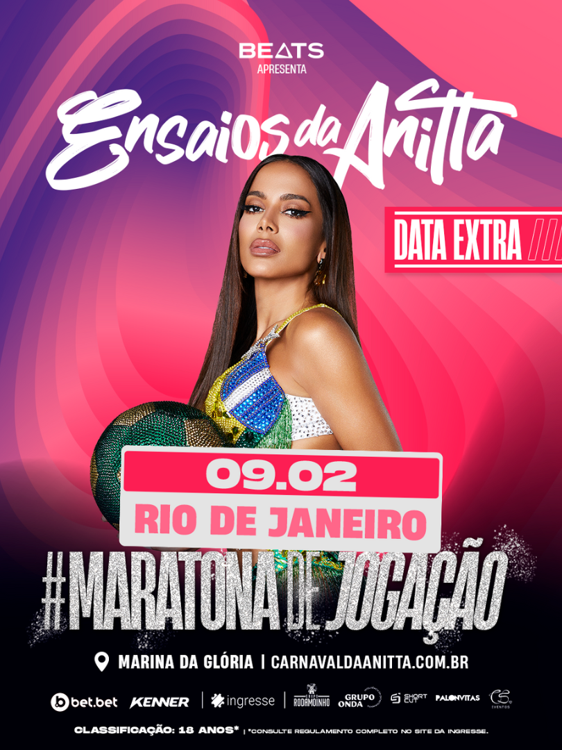 Cartaz do evento Ensaios da Anitta